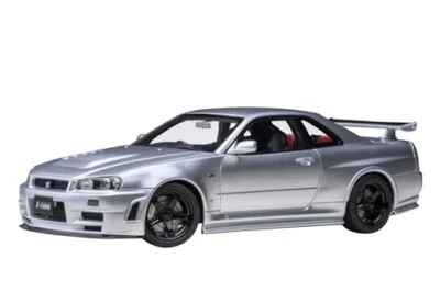 AUTOart 1/18 NISMO R34 GT-R Z-tune Z-tune prodotto finito argento - Immagine 1 di 4