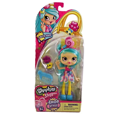 Shopkins Shoppies Lolita Pops 5" Figure + Shopkin 2017 Moose Toys # 56936 NEW - Image 1 of 4