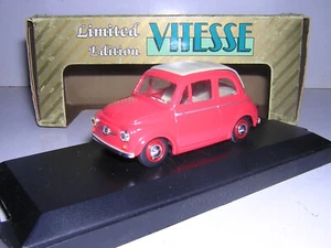 VITESSE 1/43 FIAT 500F CLOSED SUNROOF - RED/BEIGE 1965 - Picture 1 of 1