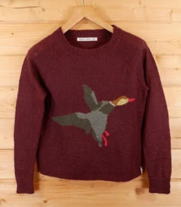 Vintage Woolrich Duck Country Cottage Wool Mohair Jumper Medium Petite Fig - Picture 1 of 7