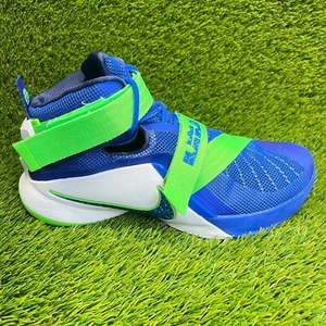 Nike LeBron Soldier 9 Sprite Mens Size 11.5 Blue Green Basketball Shoes Sneakers - Picture 1 of 10