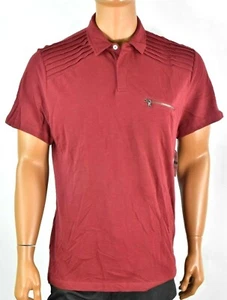 INC International Concepts Mens Polo Shirt New  XL 2XL Red Zip Short Sleeve - Picture 1 of 4