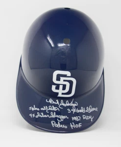 Benito Santiago Signed Padres F/S Souvenir Cap Helmet Stat Insc PSA COA 566 - Picture 1 of 4