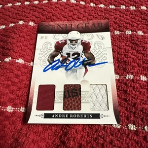 National Treasures Andre Roberts NFL Gear 2010 parche triple #10 1/25 autógrafo - Imagen 1 de 2