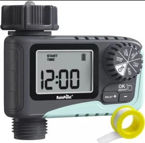 RAINPOINT Sprinkler Timer Outdoor, Water Timer for Garden Hose Faucet Timer, Pro - Picture 1 of 10
