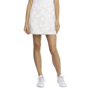 G/Fore Damen Ton in Ton Blumen Wickel Maverick 4-Wege Stretch Skort-Stein Größe 2 - Bild 1 von 16
