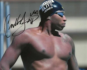 Cullen Jones 7x Gold Medal Olympic Champion Signed 8x10 Photo COA Proof Photo 3 - Picture 1 of 5
