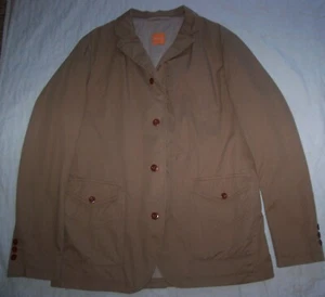 $275 HUGO BOSS designer men's BROWN light weight coat jacket sz 44R 44 REG LARGE - Picture 1 of 7