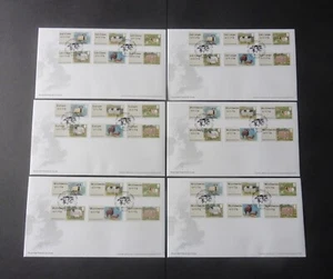 RARE! SHEEP 2012 6 FDCs FULL SET 36 WINCOR SPECIAL HAND STAMPS POST GO - Picture 1 of 1