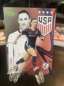 EMILY FOX 2023 PARKSIDE USWNT ONE NATION ONE TEAM SSP RED FOIL #1 25/25 - Picture 1 of 2