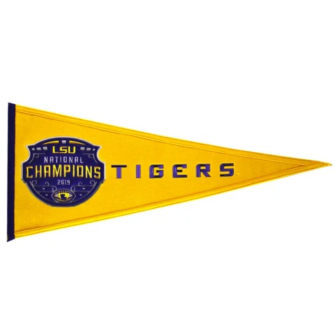 2019 LSU NATIONAL CHAMPIONS WOOL PENNANT JOE BURROW 1/13 2020 IN STOCK Cover