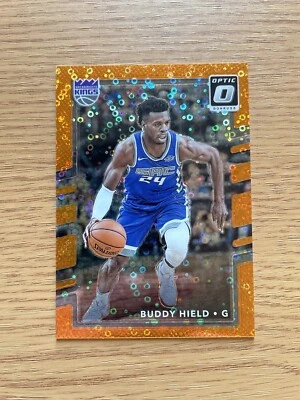 Buddy Hield 2017-18 Panini Donruss Optic /193 Fast Break Orange Prizm #128 Kings - Image 1 of 2