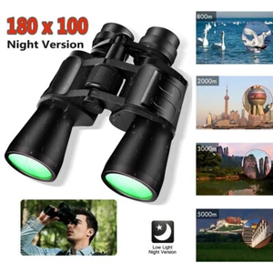 180X100 HD Military Zoom Powerful Binoculars Day/Night Handheld Optics Telescope - Picture 1 of 12