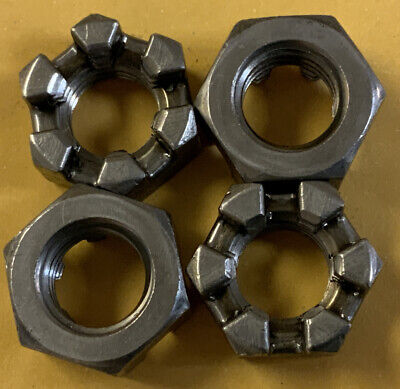 Lot Of 500 Per Package Slotted Hex Nuts 9/16x1/2x.49x.87 • 21$