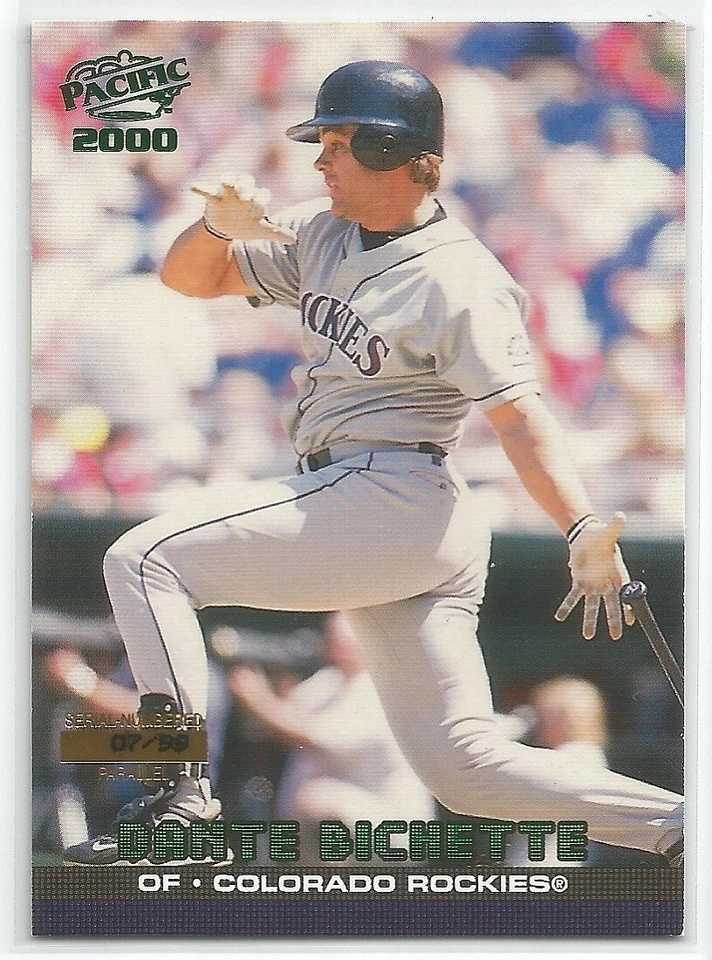 2000 Pacific Baseball Dante Bichette #141 Emerald Green Parallel 07/99 - Image 1 of 2