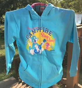 Cabela's Girls Hoodie Tom & Jerry L / XL Turquoise Aqua Blue $35 FREE SHIPPING - Picture 1 of 9