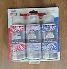 Tulip ColorShot 3 Pack Instant Fabric Color 1.5 Oz Tie-Dye Spray Red Silver Blue