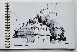 Zeichnung Bleistift Skizzenblock Norddeutsch Gerd Gramberg Signiert 70/80er - Bild 1 von 6