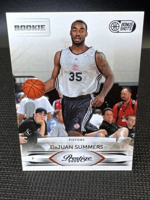 DaJuan Summers RC 2009-10 Panini Prestige RC Bonus Shots #09/10 Pistons - Image 1 of 2