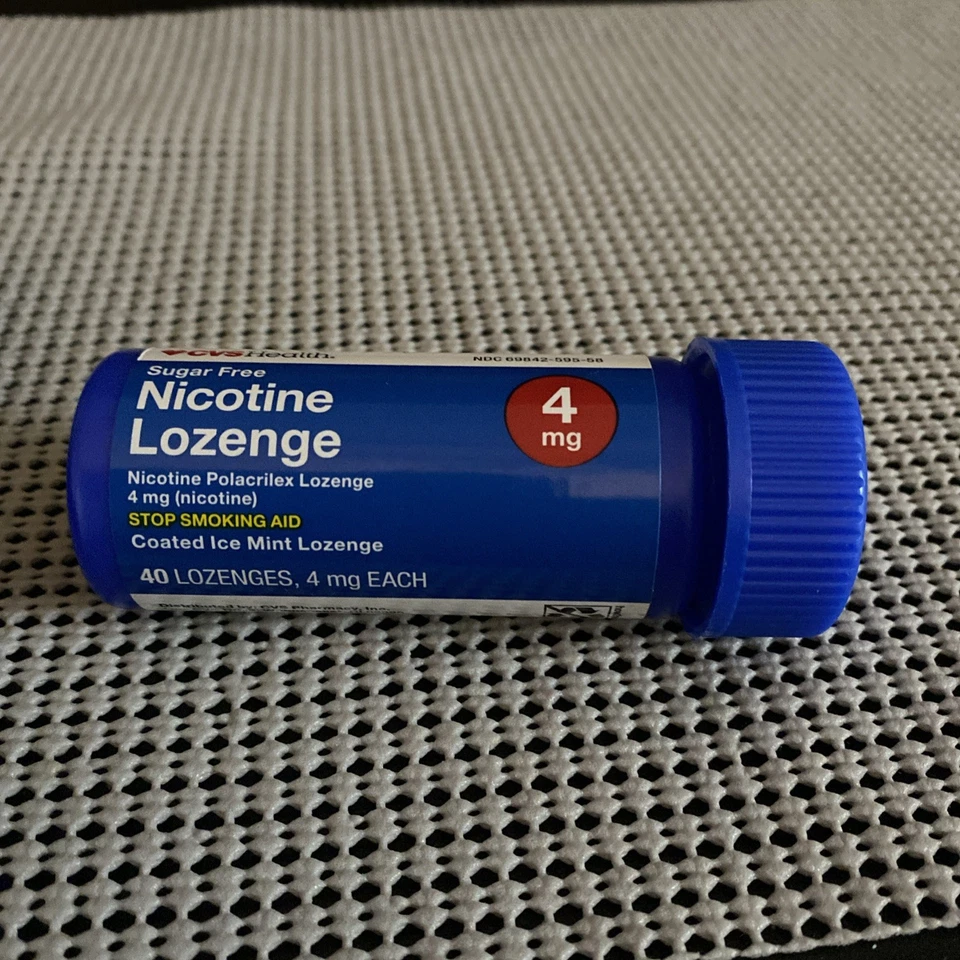 CVS 4mg 40 Lozenge Stop Smoking Aid Coated Ice Mint - Image 1 of 4