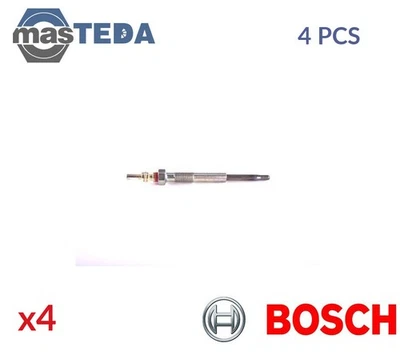 0 250 404 002 ENGINE GLOW PLUGS BOSCH 4PCS FOR CITROËN C5 III 2.2 HDI 200 2.2L - Image 1 of 4