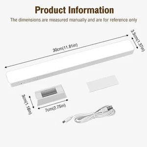 Magnetic LED Reading Desk Lamp Table Stepless Dimming Hanging Remote Night Light - Photo 1/11
