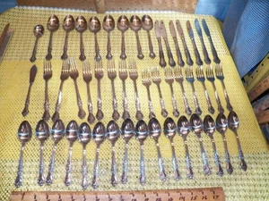 Vintage 49 Pc. Stainless Steel Flatware Set - Made in Japan - Picture 1 of 9