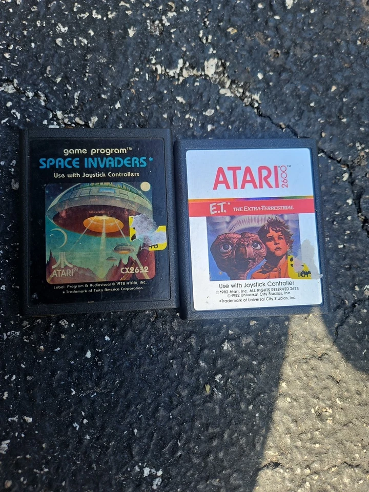 Vintage Space Invaders Atari 2600 Video Game Program 1978 CX2632 And Et Game - Image 1 of 1
