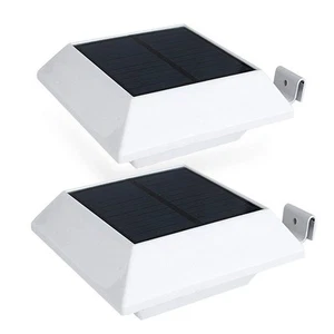 Solar Powered Gutter Lights Outdoor (2 - Pack), 6 LED Waterproof Wireless Dur... - Picture 1 of 7