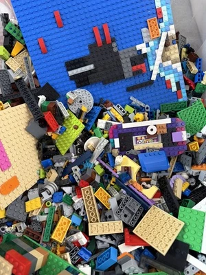 Lote de 15 lb Auténticos LEGO Mezclados Ladrillos y Piezas a Granel - Genuino Star Wars Disney Mix Foto 1 de 4