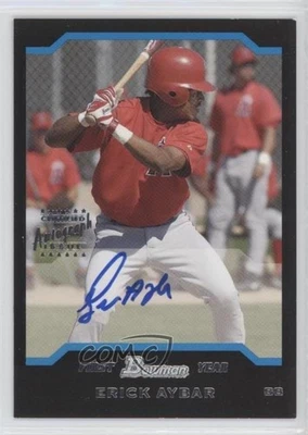 2004 Bowman First Year Auto Erick Aybar #172 Rookie Auto RC - Image 1 of 2