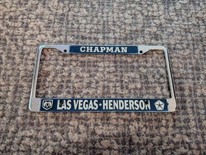 Vintage Chapman Dodge Chrysler Las Vegas Henderson Nevada License Plate Frame - Picture 1 of 2