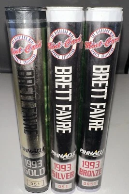 Brett Favre Highland Mint Gold-Silver-Bronze Cards Set #51 Limited Edit. - Image 1 of 4