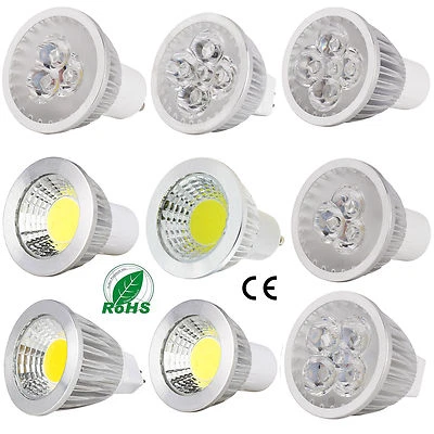 Dimmable LED Spot Lights Bulb COB/Epistar Lamp B22 GU10 MR16 GU5.3 6W 9W 12W 15W - Image 1 of 4