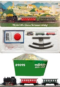 Marklin Z Scale 8909 2 CAR PASSENGER SET W/STEAM ENGINE Original Box C8 - Picture 1 of 1