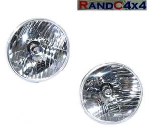 RTC4615C Land Rover Defender 7" Halogen Crystal Headlamps Headlight WIPAC RHD - Picture 1 of 3