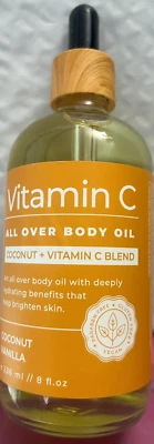 EARTH GOODNESS VITAMIN C ALL OVER BODY OIL COCONUT VANILLA COCONUT+VIAMINC 8FLOZ - Image 1 of 3