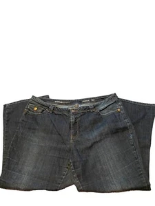 Avenue Denim Womens Jeans Black Size 18P Bootcut High Rise Charcoal Wash - Picture 1 of 7