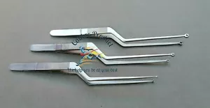 Yasargil Bajonett Tumorpinzette 3 mm, 5 mm, 7 mm Becher neurochirurgisches chirurgisches Instrument - Bild 1 von 4