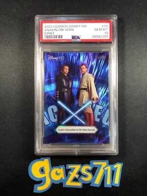 PSA 10 - Anakin & Obi-wan 2023 Kakawow Disney 100 Cosmos Spirit - Image 1 of 2