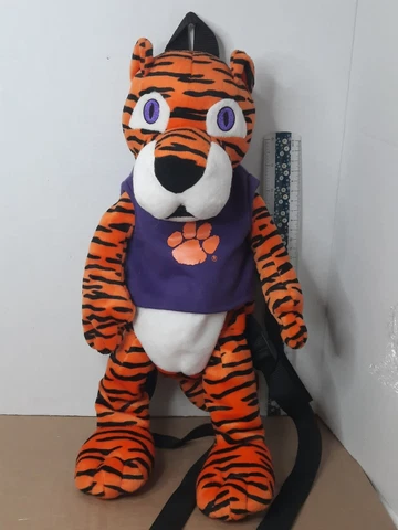 Clemson Tigers Mascot 17" Plush Backpack Bag By Team Head Cover