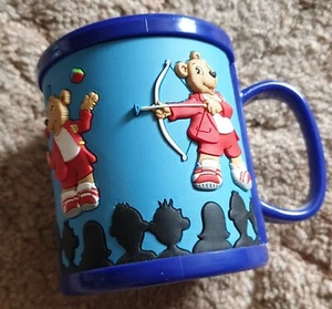 Butlins Billy Bear 3d Plastic/Rubber Drinks Mug Vintage Collectable Vgc - Bild 1 von 3