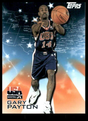 2000 Topps Team EE. UU. #6 Gary Payton '00 Juegos Olímpicos de Sydney Baloncesto para Hombres Foto 1 de 2
