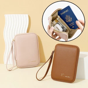 Funda protectora organizadora con bloqueo RFID para tarjeta de identificación de pasaporte de viaje EE. UU. - Imagen 1 de 17