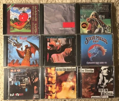 Lot of 9 Classic Rock CDs - REO Steely Dan Little Feat Meat Loaf Clapton More - Image 1 of 2