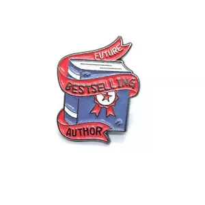 Future Best Selling Author Pin Lapel Enamel Collectible Award - Picture 1 of 3