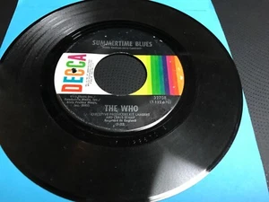 Decca Records-The Who- summertime blues /heaven and hell 45 RPM nm stock orig - Picture 1 of 2
