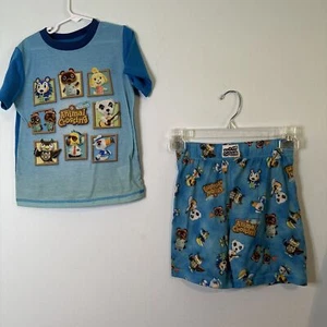 2pc Animal Crossing New Horizons Pajama Short Set 6/7 - Picture 1 of 5
