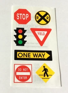 FRANCES MEYER SCRAPBOOK STICKER SHEET ~ STREET SIGNS VINTAGE * - Picture 1 of 1