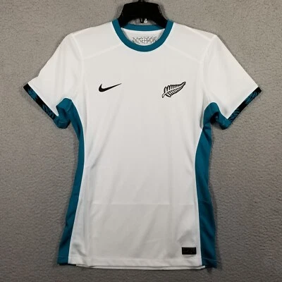 Nike NEW ZEALAND Football Team 2023-24 Away Jersey Woman Small Soccer ALL WHITES - Image 1 of 4